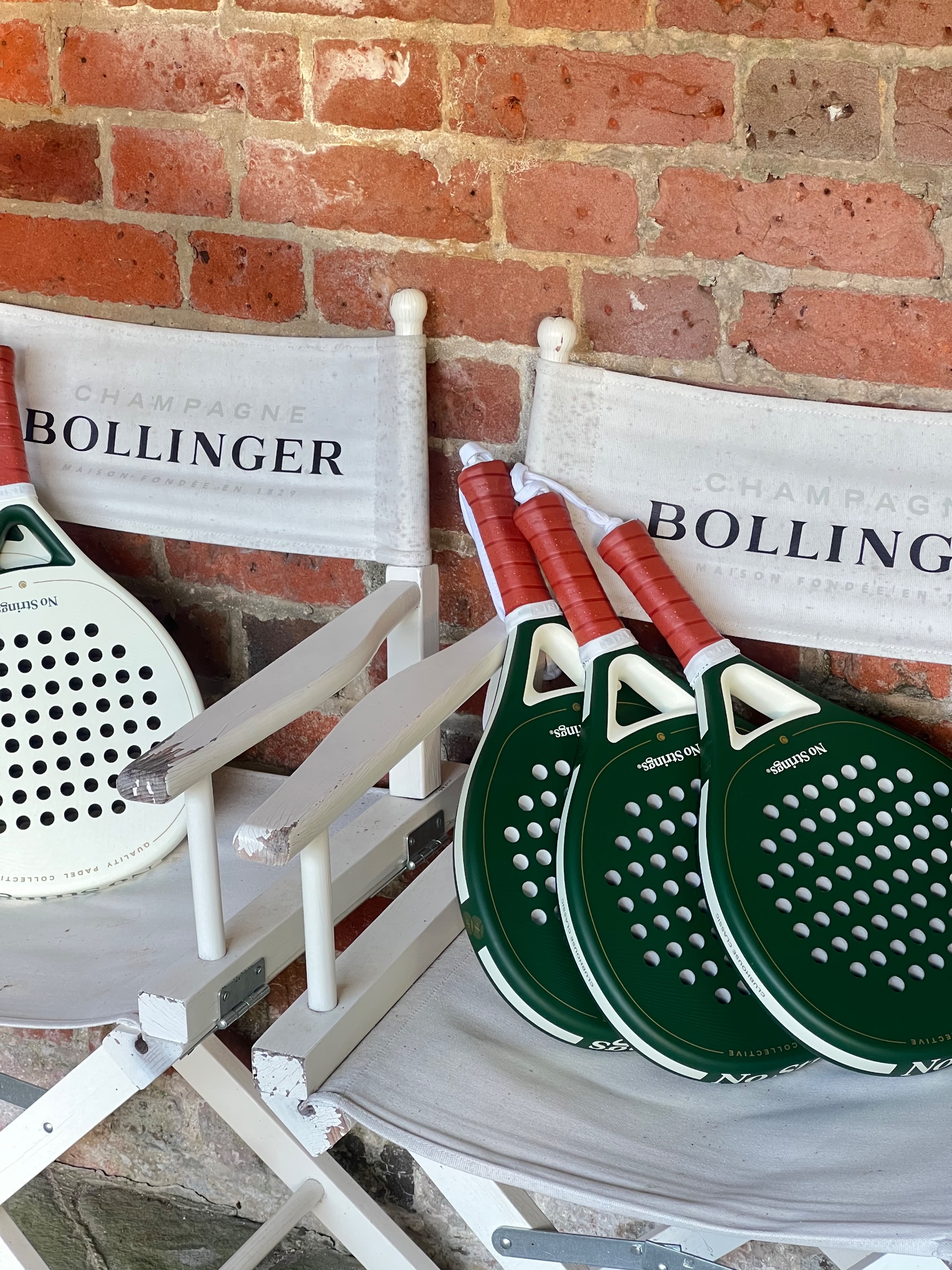 Padel rackets and ball ready for play